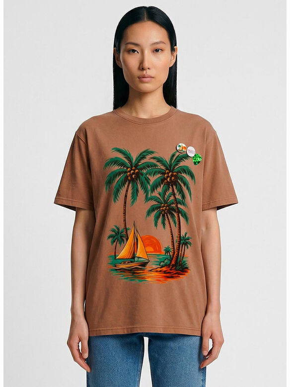 T-SHIRT TRUCKER COCO, YAM, medium