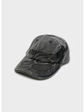 CAPPELLO FLAME LOGO UNISEX, WASHED BLACK, thumb