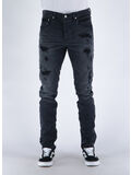 JEANS QUILTED DESTROY PKT, BLACK BLACK QUILTED, thumb
