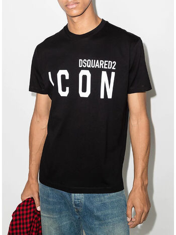 T-SHIRT ICON, 980 BLACK/WHITE, small
