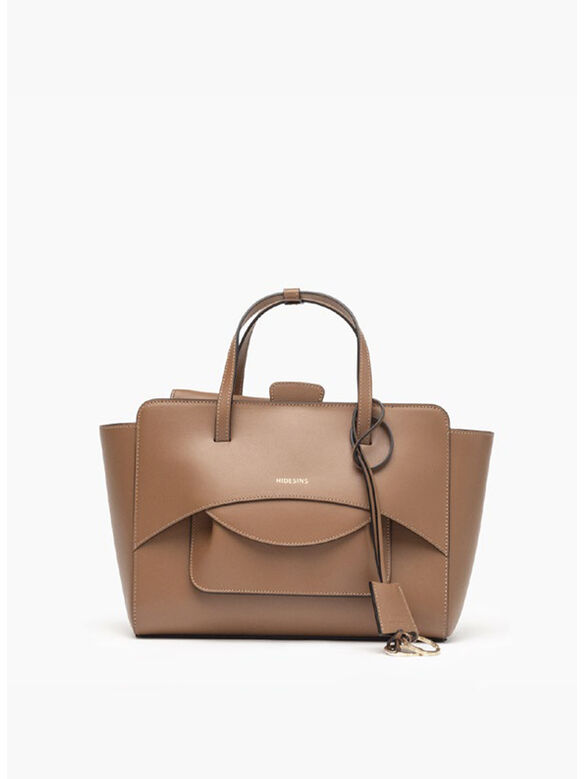 BORSA A MANO FLAP M DUST, 23404 CARAMEL, medium