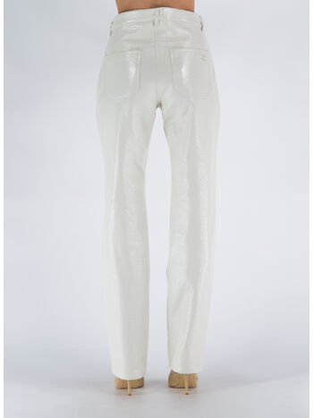 PANTALONE VINYL 5-POCKET ICONIC, 0011 BLANC CASSE, small