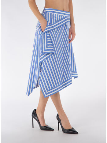 GONNA CON ORLO A FAZZOLETTO, 856 BLUE WHITE, small