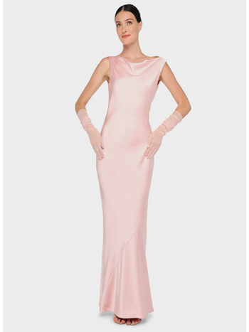 ABITO SLEEVELESS LOW BACK DRAPE, BALLET PINK BALLET PINK , small