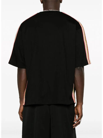 T-SHIRT LANVIN OVERSIZED EMBROIDERED SIDE CURB, 10 BLACK, small
