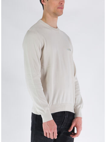 PULLOVER PULL SYLVAIN, TAL BLANC CASSE VERT, small