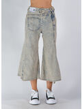 PANTALONE DECONSTRUCTION SUPER FLAIRE, BEIGE, thumb