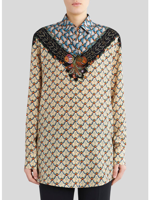 CAMICIA CON STAMPA FLOREALE, 250, large