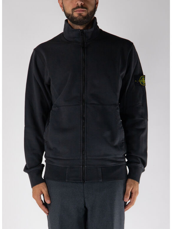 FELPA FULL ZIP ORGANIC COTTON FLEECE, V0065 CHARCOAL, medium