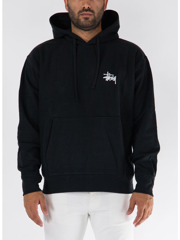 FELPA HOODIE BASIC, BLACK, large