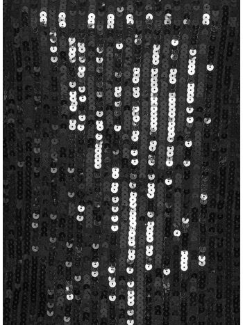 MAGLIA IN TESSUTO PAILLETTES, 1000 BLACK, small