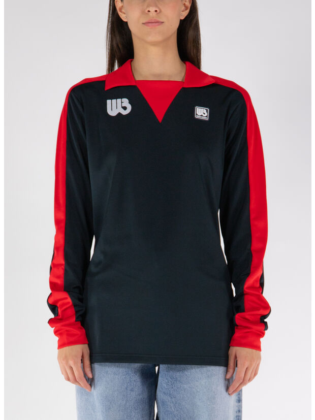 CAMICIA HOME JERSEY, BLACK AND RED, large
