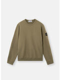 FELPA GIROCOLLO BRUSHED ORGANIC COTTON FLEECE, V0054 MILITARY GREEN, thumb