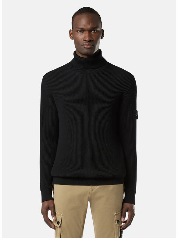 MAGLIONE FULL RIB DOLCEVITA, V0029 BLACK, medium