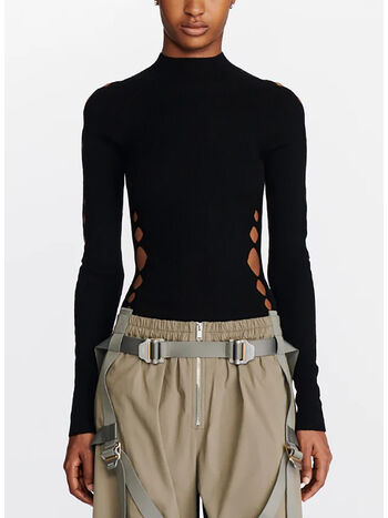 PULLOVER SNAKE DIAMOND SKIVVY, BLACK, small