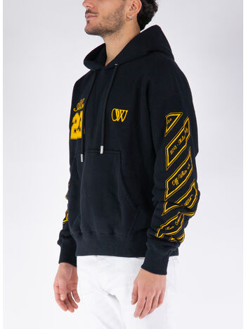 FELPA HOODIE OW 23 SKATE, 1022 BLACK GOLD FUSION, small