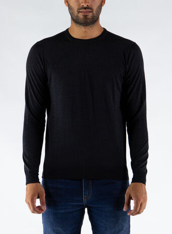 MAGLIONE GIROCOLLO, 035GRIGIOANTRACITE, small
