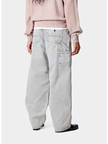 PANTALONE BRANDON DOUBLE KNEE, 895F BLACK CHALKWASH, small