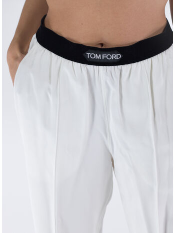 PANTALONE SOFT FLUID TWILL, AW003 CHALK, small