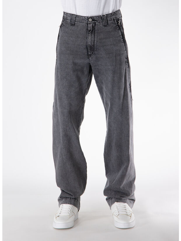JEANS MID RISE STRAIGHT LEG, 900 BLACK, large