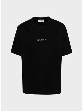 T-SHIRT EMBROIDERED, 10 BLACK, small