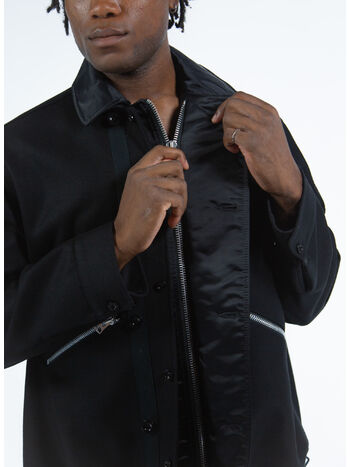 GIACCA WOOL MELTON, 001 BLACK, small