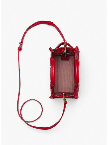 BORSA THE LEATHER TOTE, 617 TRUE RED, small