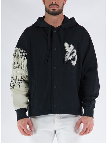 FELPA GFX LOGO FT HDY, BLACK/CWHITE, small