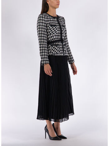 ABITO LUNGO CON PLISSETTATURA, BLACK, small