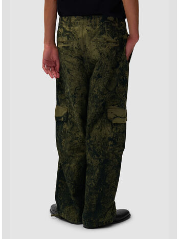 PANTALONE CARGO PAINT ALL-OVER, 300 GREEN, small