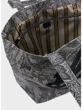 BORSA SHOPPING SOFT TROTTER L DENIM PAISLEY UNISEX, B0065, small