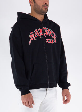 FELPA CON LOGO, BLACK, small