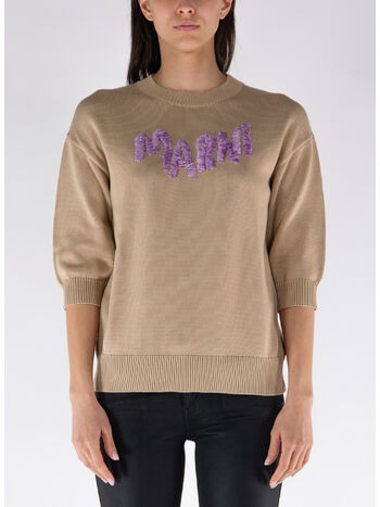 MAGLIONE GIROCOLLO CON LOGO, 00W29, small