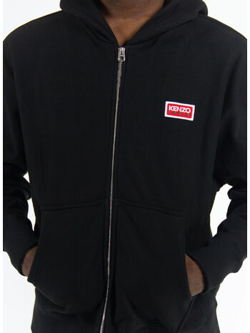 FELPA KENZO PARIS OVERSIZED ZIP UP, 99J BLACK, small