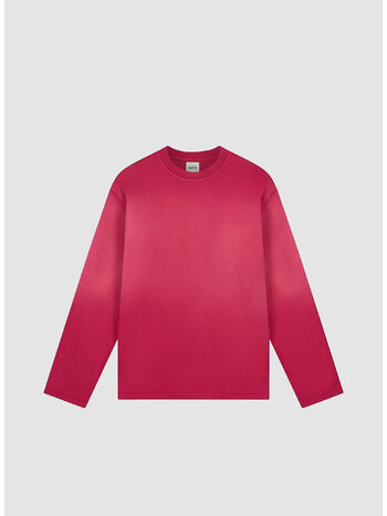 T-SHIRT FADEOUT LONGSLEEVE, 602 BORDEAUX, small