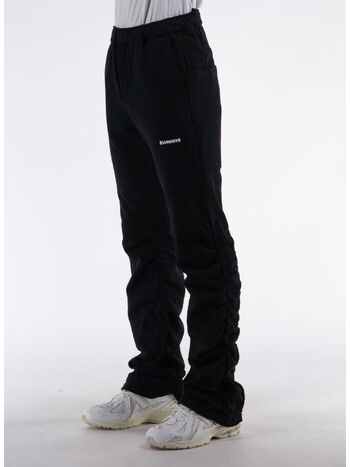 PANTALONE SHIRRED FLARE, K02-800 HEAVY TERRY BLACK, small