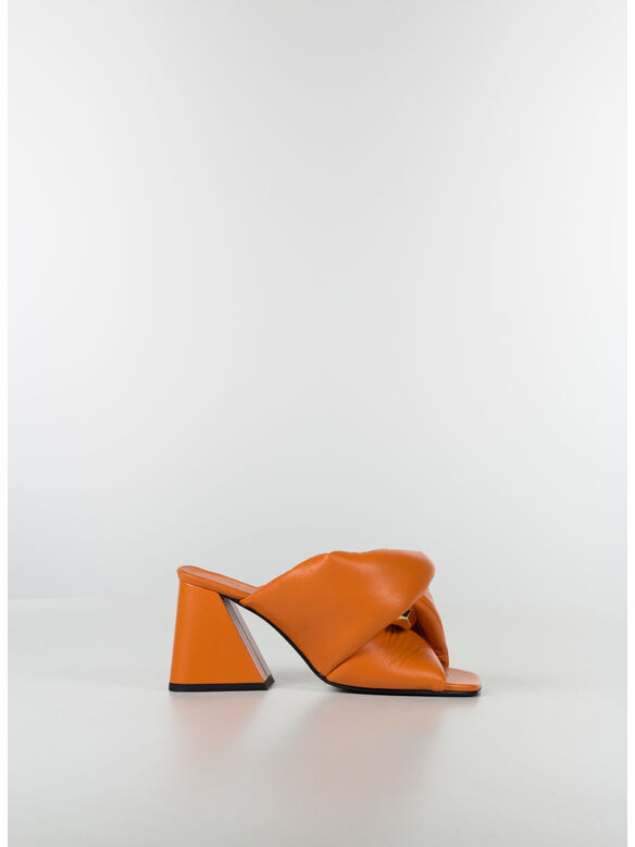 SANDALI TWISTED HEEL CHAIN, 386 ORANGE, medium