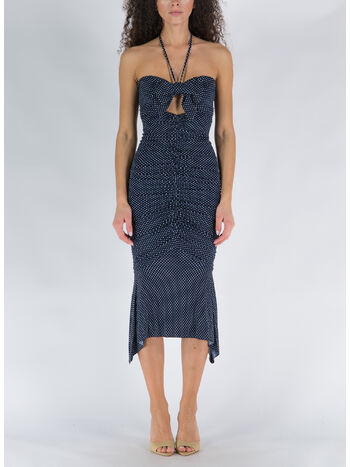 ABITO BUSTIER MIDI, JAPANESE BLUE, small