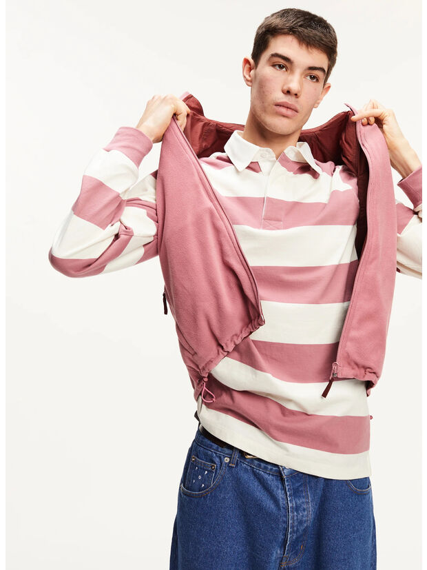 POLO STRIPED, MESA ROSE, large