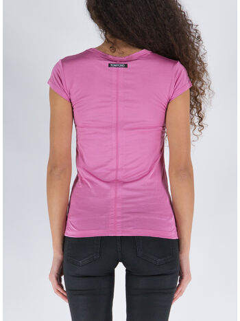 T-SHIRT SILK JERSEY FITTED, DP152 ROSEBLOOM, small