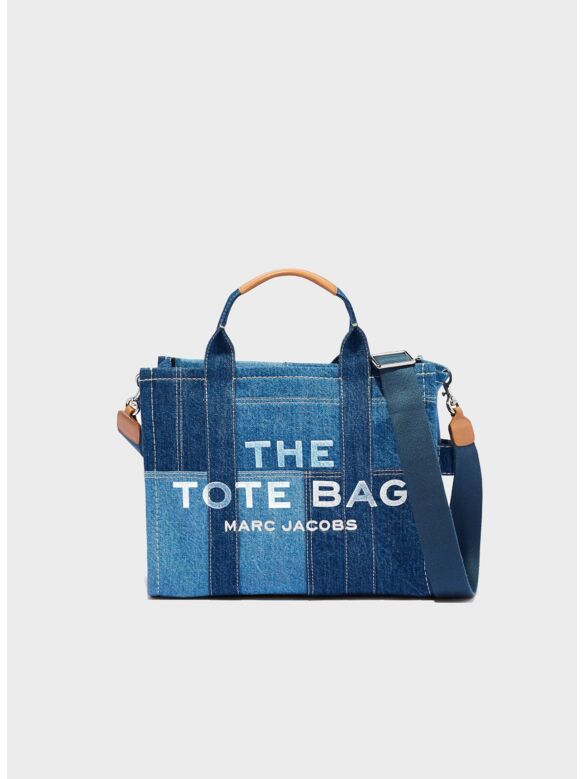 BORSA THE DENIM MEDIUM TOTE, 422 BLUE DENIM, medium