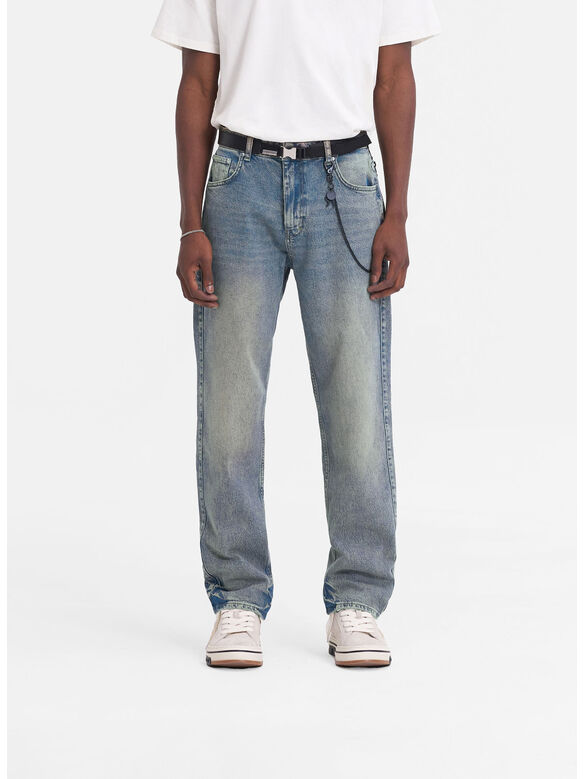 JEANS R2 STRAIGHT LEG, 25 BLUE CREAM, medium