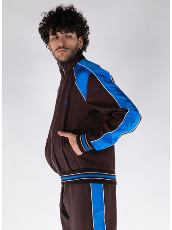 GIACCA COURAGE, 899 DARK BROWN AND BLUE, small