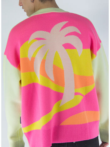 MAGLIONE INTARSIA, 5959LIMEGREEN , small