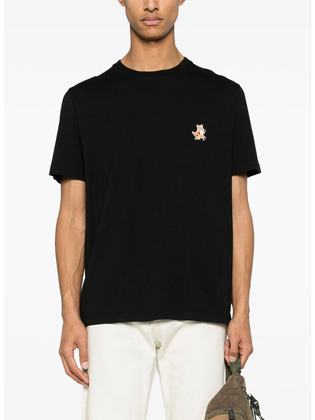 T-SHIRT SPEEDY FOX PATCH, P199 BLACK, large