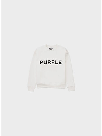 FELPA FLEECE CREWNECK, HCWW BRILLIANT WHITE WORD, small
