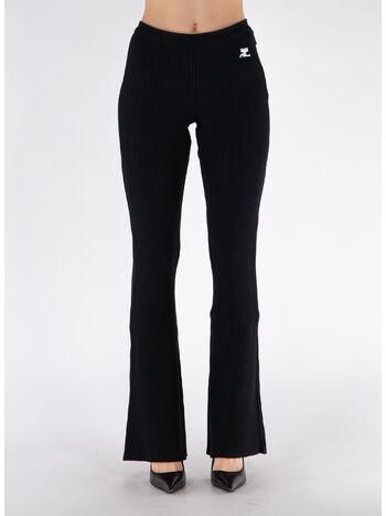 PANTALONE REEDITION RIB KNIT, 9999 BLACK, small