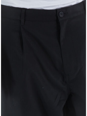PANTALONE VOLUME PLEATED TROUSER, BLAC BLACK, small