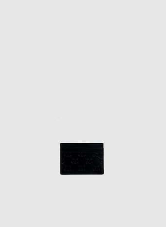 PORTACARTE IN PELLE GUCCI SIGNATURE, 1000NERO, small