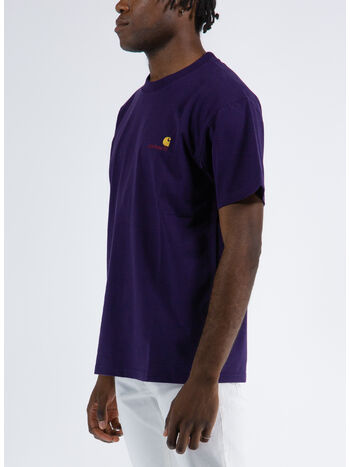 T-SHIRT S/S AMERICAN SCRIPT, 1N8XX CASSIS, small